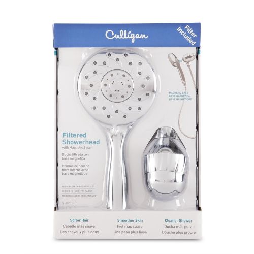  Culligan S-H200-C Brushed Chrome Finish Hand-Held Filtered Showerhead with Magnetic Base