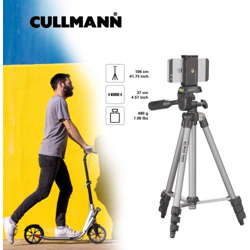  [아마존베스트]Cullmann Alpha 1000 Tripod with 3-Way Head (extendable to 3 lengths/ Weight 480 g, Maximum Load 1 kg)