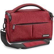 Cullmann 90372 Malaga Maxima 70 red Camera case Bag for Small CSC DSLR Camera Camcorder Equipment Water-Repellent Rip-Stop Polyester with PU Coating Padded Carry Strap Inner divide