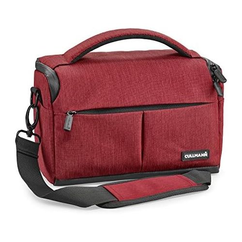  Cullmann 90372 Malaga Maxima 70 red Camera case Bag for Small CSC DSLR Camera Camcorder Equipment Water-Repellent Rip-Stop Polyester with PU Coating Padded Carry Strap Inner divide