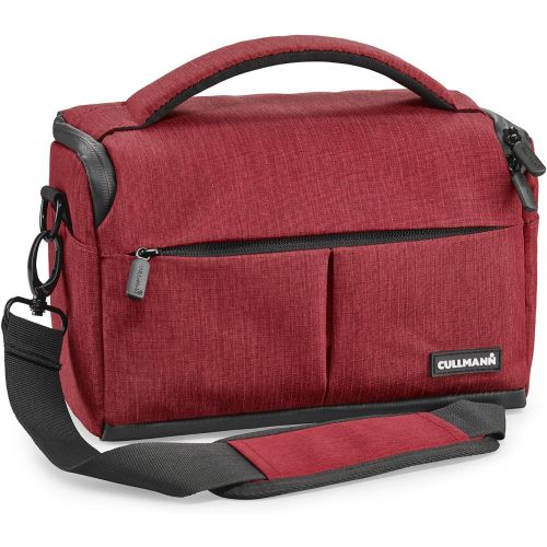  Cullmann 90372 Malaga Maxima 70 red Camera case Bag for Small CSC DSLR Camera Camcorder Equipment Water-Repellent Rip-Stop Polyester with PU Coating Padded Carry Strap Inner divide