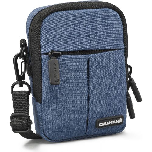  Cullmann 90203 Malaga Compact 200 Blue Camera case Bag for Compact Camera Water-Repellent Rip-Stop Polyester with PU Coating Carry Strap with snap Hook Front Bag Inner Pocket Belt