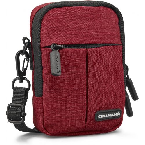  Cullmann 90202 Malaga Compact 200 red Camera case Bag for Compact Camera Water-Repellent Rip-Stop Polyester with PU Coating Carry Strap with snap Hook Front Bag Inner Pocket Belt L