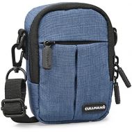 Cullmann 90223 Malaga Compact 300 Blue Camera case Bag for Compact Camera Water-Repellent Rip-Stop Polyester with PU Coating Carry Strap with snap Hook Front Bag Inner Pocket Belt