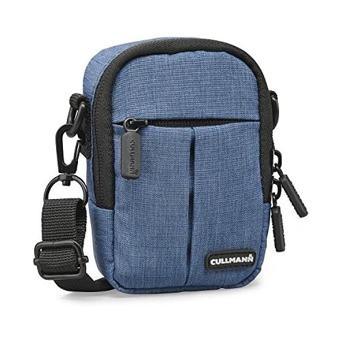  Cullmann 90223 Malaga Compact 300 Blue Camera case Bag for Compact Camera Water-Repellent Rip-Stop Polyester with PU Coating Carry Strap with snap Hook Front Bag Inner Pocket Belt