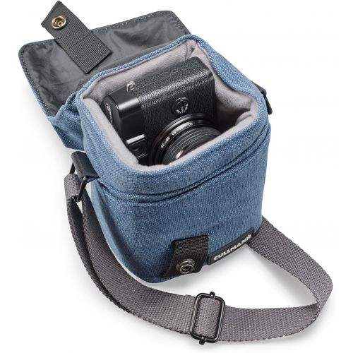  Cullmann MADRID TWO Vario 200 canvas blue Camera bag with shoulder strap for CSC cameras e.g. Canon Powershot G1 X Mark II (up to G3 X) EOS M10, Fuji X100T, Leica X-E, Nikon Coolpi