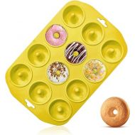 Silicone Donut Pan, Mini Silicone Baking Mold for baking delicious donuts, bagels, cupcake cups and more, non-stick bottom, easy to clean, dishwasher safe, heat resistant, microwave and oven