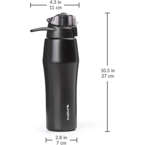  Cupture Action Bottle with Handle - Stainless Steel Vacuum-Insulated, 22 oz