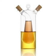 Cupwind Stylish Design Borosilicate Glass Olive Oil Dispenser Bottle Spice Oil and Vinegar Cruet Bottle Jar Sealed Dual-use