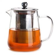 Cupwind Glass Teapot with Removable Stainless Steel Infuser & Lid, Blooming and Loose Leaf Tea Pot,Stovetop Safe Tea Pot and Tea Strainer 32 Ounce/ 950 ml