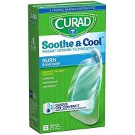 Curad Soothe and Cool Clear Gel Bandages, 8 Count (Pack of 6)