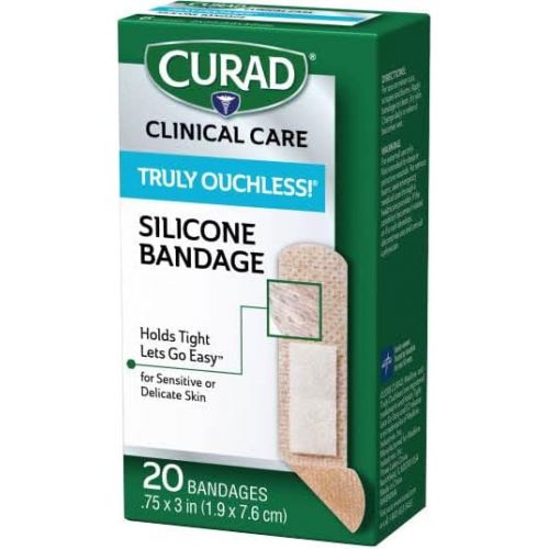  Curad Truly Ouchless Silicone Bandage, 3/4