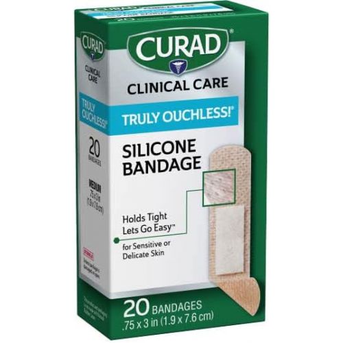  Curad Truly Ouchless Silicone Bandage, 3/4