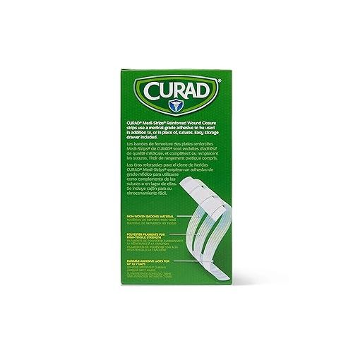  CURAD Sterile Medi-Strips Reinforced Wound Closures, 1/4