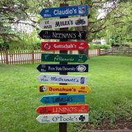 CurioObscurio Custom Wooden Directional Sign 11 Pack