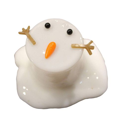  Curious Minds Busy Bags BULK - 12 Melting Snowman Slime - White Slime with Snow Man Parts - Eyes, Stick Arms and Carrot Nose - Christmas Party Favor