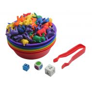 Curious Minds Busy Bags Preschool and Toddler Color and Shape Sorting Set with Sorting Bowls and Colorful Farm Animal Counters - Early Learning Education Toy Busy Bag Activity