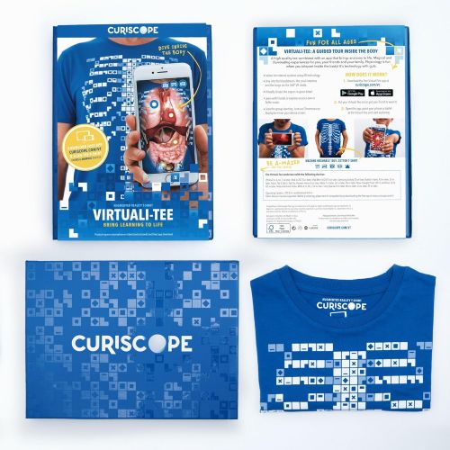  Curiscope Virtuali-Tee: Educational Augmented Reality T-Shirt Anatomy