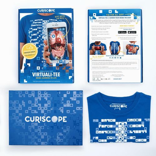  Curiscope Virtuali-Tee: Educational Augmented Reality T-Shirt for Anatomy