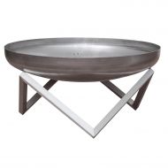 Curonian Stainless Steel Modern Outdoor Patio Fire Pit MEMEL Large 31