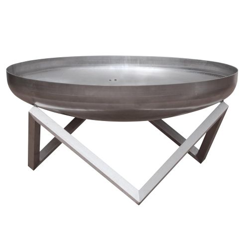  Curonian Stainless Steel Modern Outdoor Patio Fire Pit MEMEL Large 31