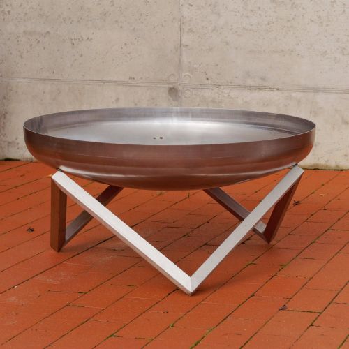  Curonian Stainless Steel Modern Outdoor Patio Fire Pit MEMEL Large 31