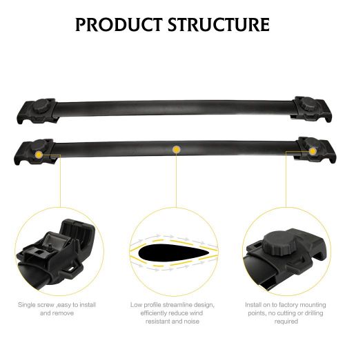  Curt AUXMART Roof Rack Cross Bars for 20072017 Jeep Patriot