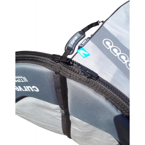  Curve Surfboard Bag Travel SHORTBOARD Single with 20mm Foam 59, 60, 63, 66, 610, 72