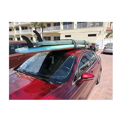  Curve SUP Soft Rack Lockdown SUP Racks - Premium Stand Up Paddle Board Car Racks (Set of 2)