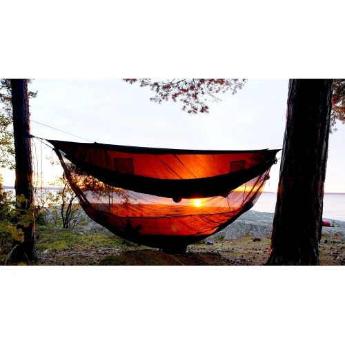  Cushy XL Extra Wide - Limited Edition - Hammock Bliss Sky Tent 2 (ST2) A Revolutionary 2 Person Hammock Tent  Waterproof and Bug Proof Hanging Tent Provides Spacious and Cozy Shelter Fo