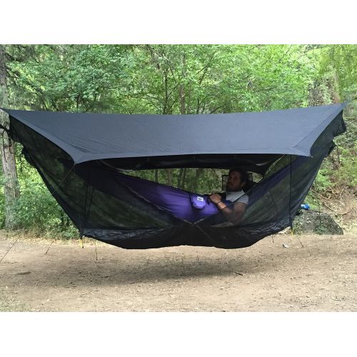  Cushy XL Extra Wide - Limited Edition - Hammock Bliss Sky Tent 2 (ST2) A Revolutionary 2 Person Hammock Tent  Waterproof and Bug Proof Hanging Tent Provides Spacious and Cozy Shelter Fo