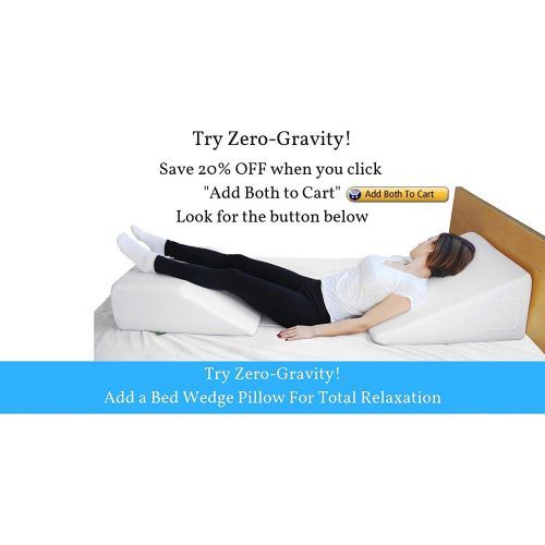  [아마존 핫딜]  [아마존핫딜]Cushy Form Post Surgery Elevating Leg Rest Pillow with Memory Foam Top - Best for Back, Hip and Knee Pain Relief, Foot and Ankle Injury and Recovery Wedge - Breathable and Washable Cover (8 I