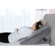 [아마존 핫딜]  [아마존핫딜]Cushy Form Memory Foam Bed Wedge Pillow - 9&12 Inch Adjustable Sleeping Pillow With Removable Cover - Folding Breathable Incline Cushion for Anti Snoring, Heartburn, Reading, Lower and Upper