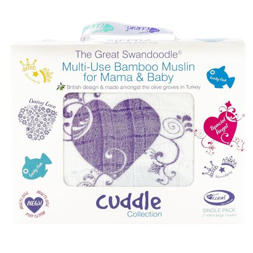  Cuski The Great Swandoodle Swaddle Blanket, Heart of an Angel