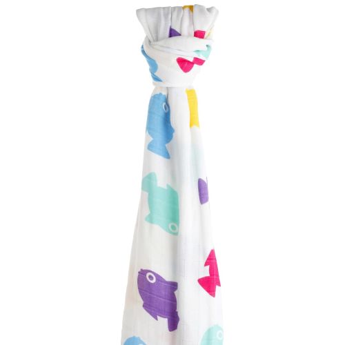  Cuski The Great Swandoodle Swaddle Blanket, Lucky Fish