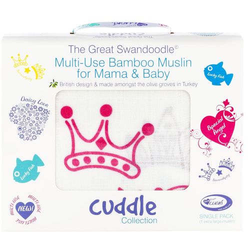  Cuski The Great Swandoodle Swaddle Blanket, Serendipity