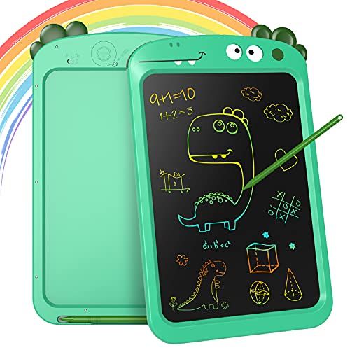  [아마존베스트]Cusocue 10 LCD Writing Tablet Toys for 3 4 5 6 Year Old Boys Girls Gifts, Colorful Drawing Board Writing Doodle Pad, Portable Scribbler Boards Educational Toys Gifts for Kids Learning (Cya