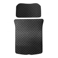 Custom Topfit Front and Rear Trunk Mat and 2nd Row Seat Back Protector Mat for Tesla Model 3(4 Pieces of A Set,Black)