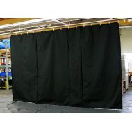 Black Stage Curtain/Backdrop/Partition, 10 H x 25 W, Non-FR, Custom Sizes Available!