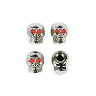 Custom Accessories 16220 2 Pair Chrome Skull Valve