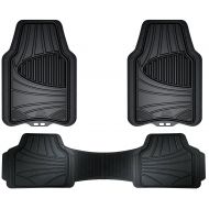 Custom Accessories Armor All 78843 3-Piece Black Full Coverage Rubber Floor Mat