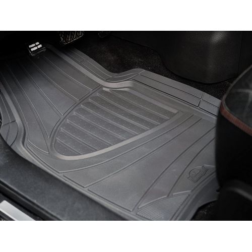  Custom Accessories Armor All 78897 4-Piece Tan Heavy Duty Rubber Floor Mat