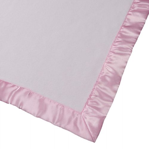  Custom Catch Large Personalized Baby Blanket (Pink) - 36x36 Inch, Satin Trim, Fleece