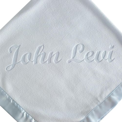  Custom Catch Large Personalized Baby Blanket (Pink) - 36x36 Inch, Satin Trim, Fleece