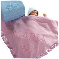 Custom Catch Princess Baby Blanket for Girls - Toddler Girl Crib Bedding, Receiving Blankets