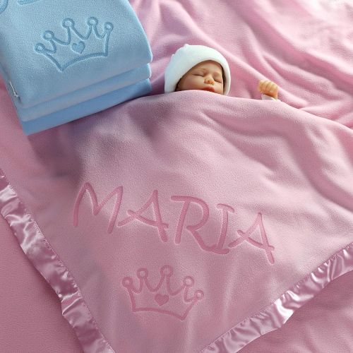  Custom Catch Princess Baby Blanket for Girls - Toddler Girl Crib Bedding, Receiving Blankets