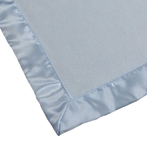  Custom Catch Personalized Baby Blankets (Blue), Large 36x36 Inch, Wide Satin Trim, 200 GSM Fleece