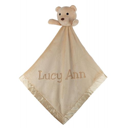  [아마존 핫딜]  [아마존핫딜]Custom Catch Large Ultra Plush Personalized Teddy Bear Blanket (Brown) with Satin Trim