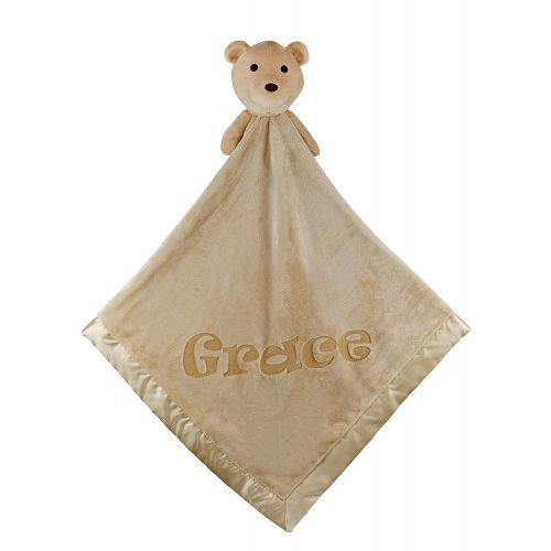  [아마존 핫딜]  [아마존핫딜]Custom Catch Large Ultra Plush Personalized Teddy Bear Blanket (Brown) with Satin Trim