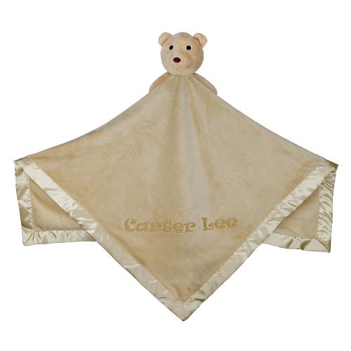  [아마존 핫딜]  [아마존핫딜]Custom Catch Large Ultra Plush Personalized Teddy Bear Blanket (Brown) with Satin Trim